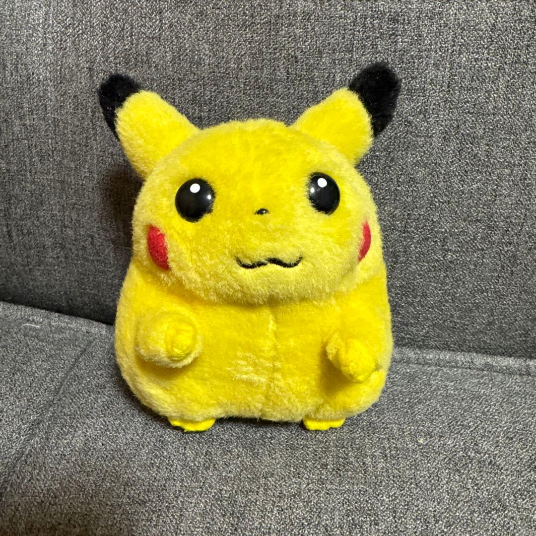希少♡レトロ　ピカチュウ　音が鳴るぬいぐるみ　赤タグ　笛　ポケモン　初期
