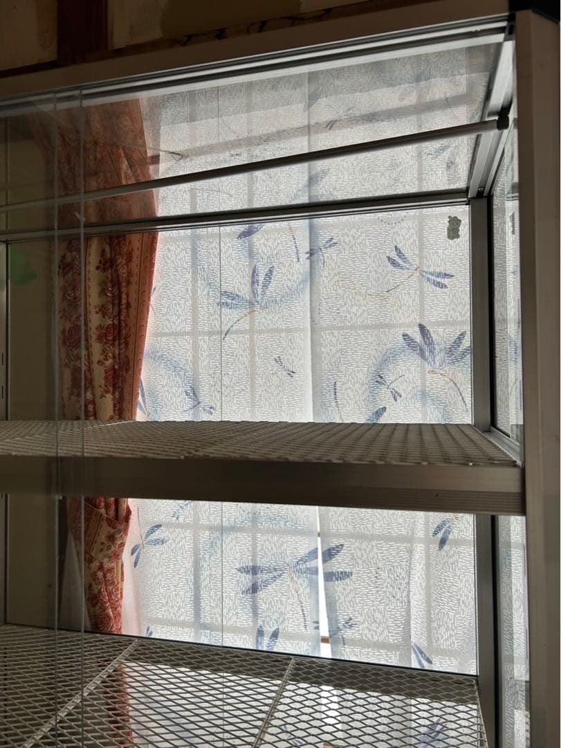 中型スライド扉温室ショーケース(植物用、観葉植物、園芸用品、爬虫類飼育用)