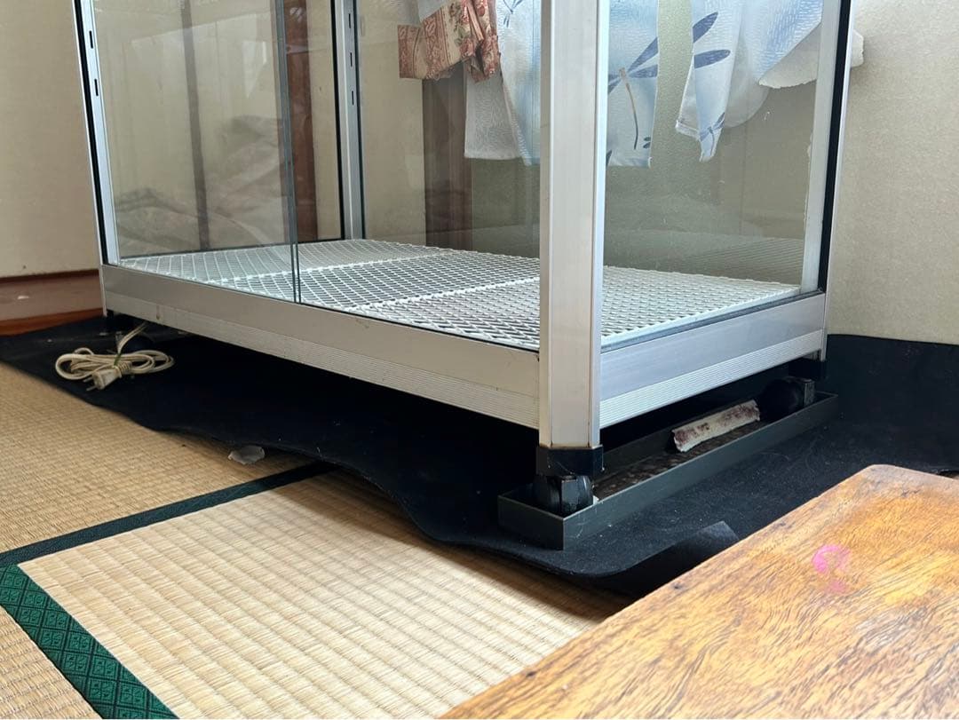 中型スライド扉温室ショーケース(植物用、観葉植物、園芸用品、爬虫類飼育用)