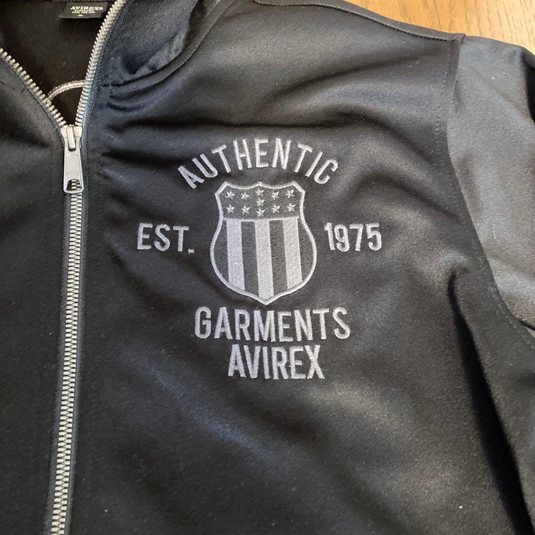 AVIREX アビレックス　ブラック ジップアップジャケット