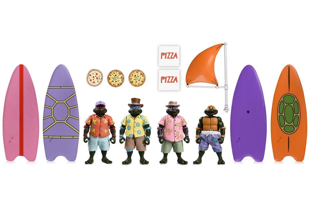 NECAコミコン限定タートルズ-Beach Bros.4-Pack