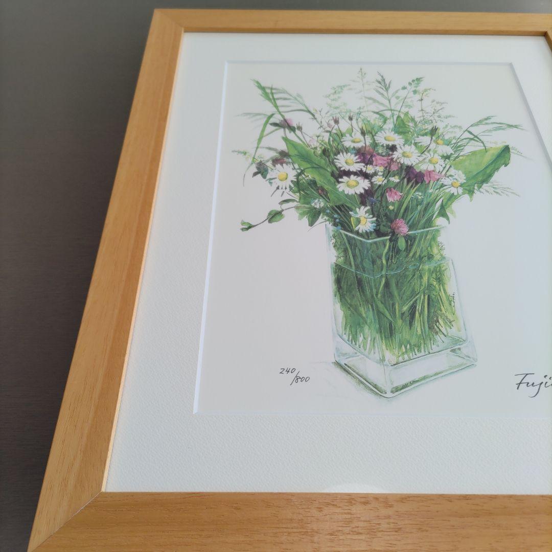 橋本 不二子 限定版画 額装 ☆直筆サイン・エディション有☆ちょっと大きめサイズ