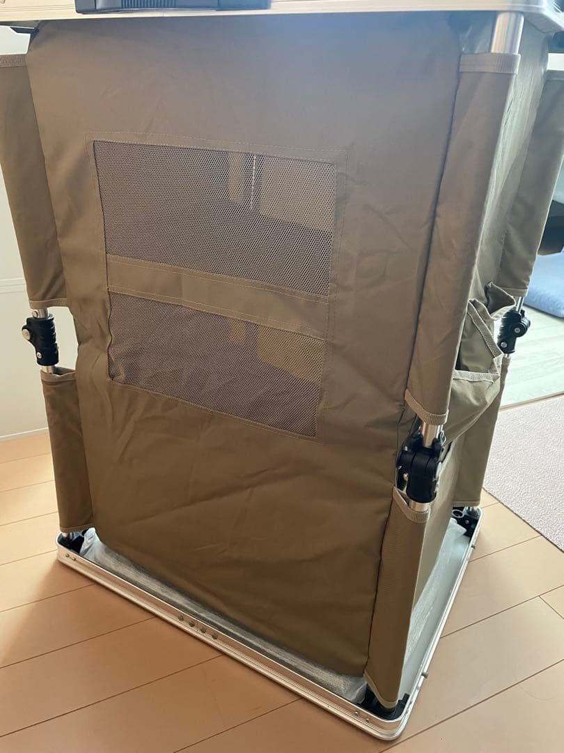 【新品】DOD マルチキッチンテーブル タン 収納ポケット付き