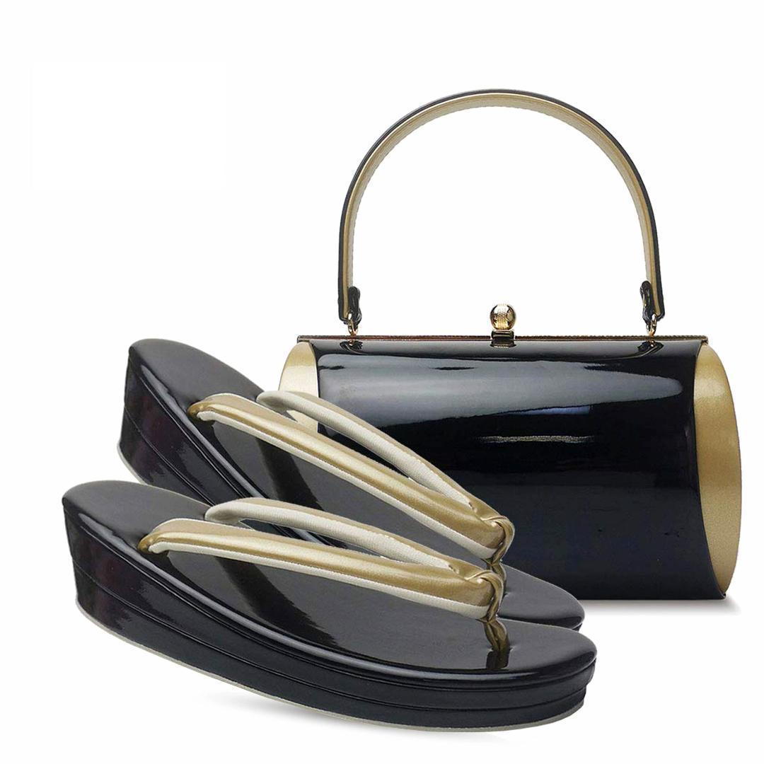 草履バッグセット エナメル シンプル 振袖 成人式 wzouribag18-4