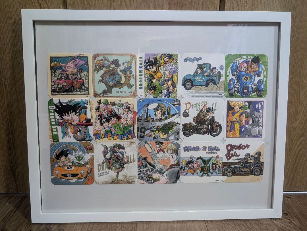ドラゴンボール　ジャンプ展　アートコースター15点　セット　額縁入り