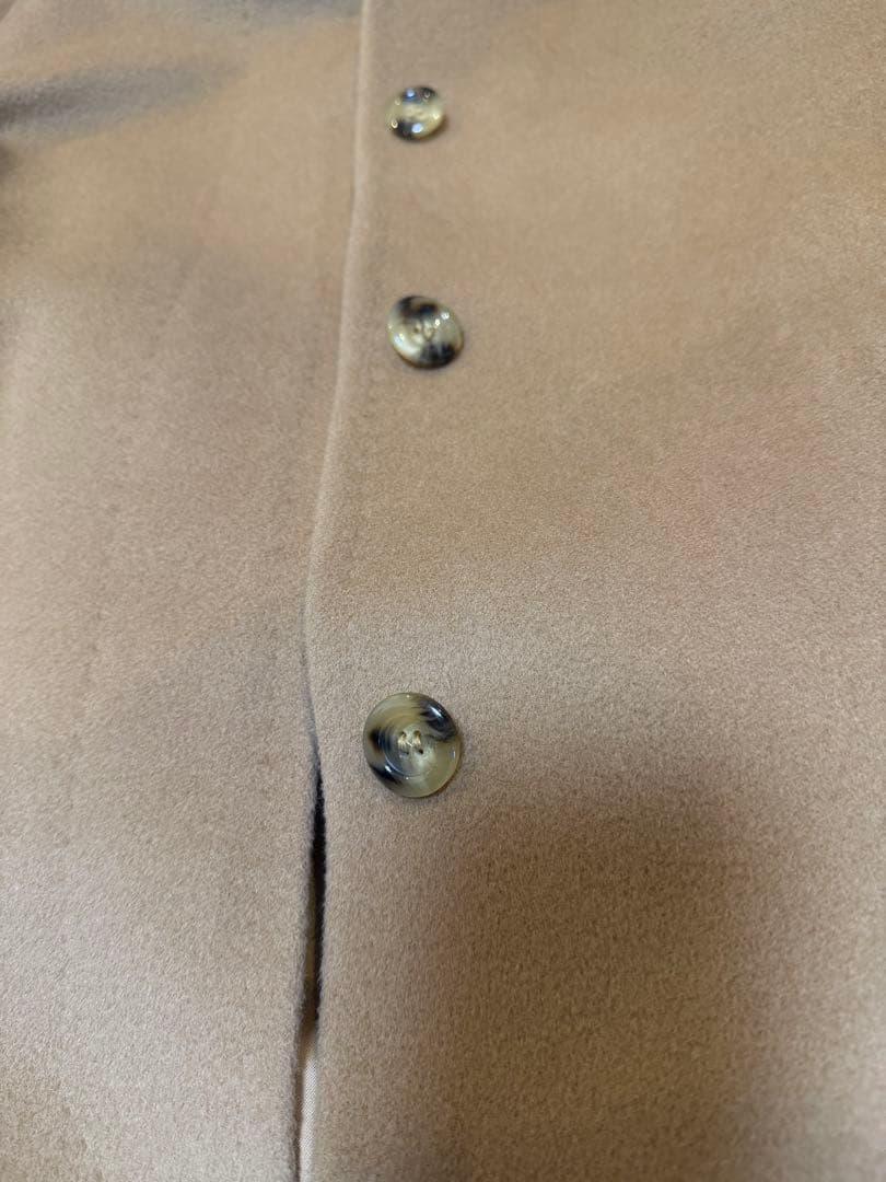 美品✨マックスマーラ 銀タグ 100%ウール チェスターコート 比翼 キャメル