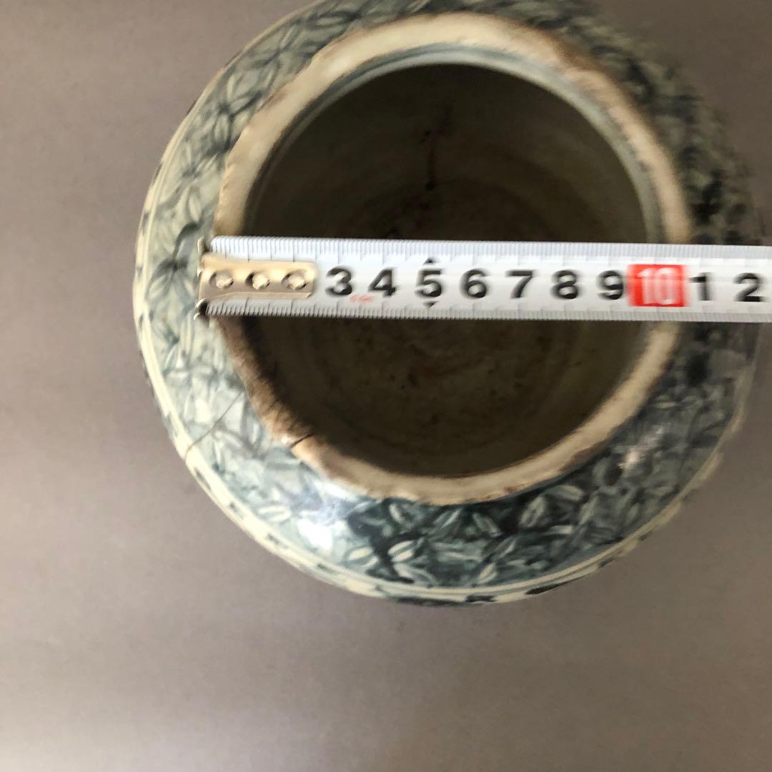 中国骨董　南海古陶　安南　ベトナム　青花染付　壺　花瓶　アンティーク　陶器　中国