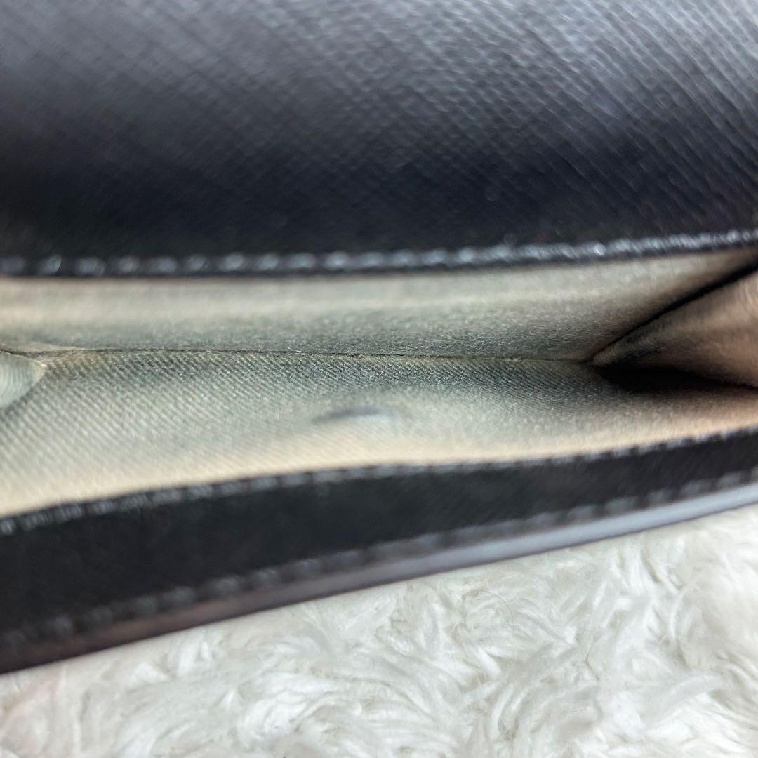 MARNI マルニ 三つ折り財布 サフィアーノレザー 箱袋付 ブラック