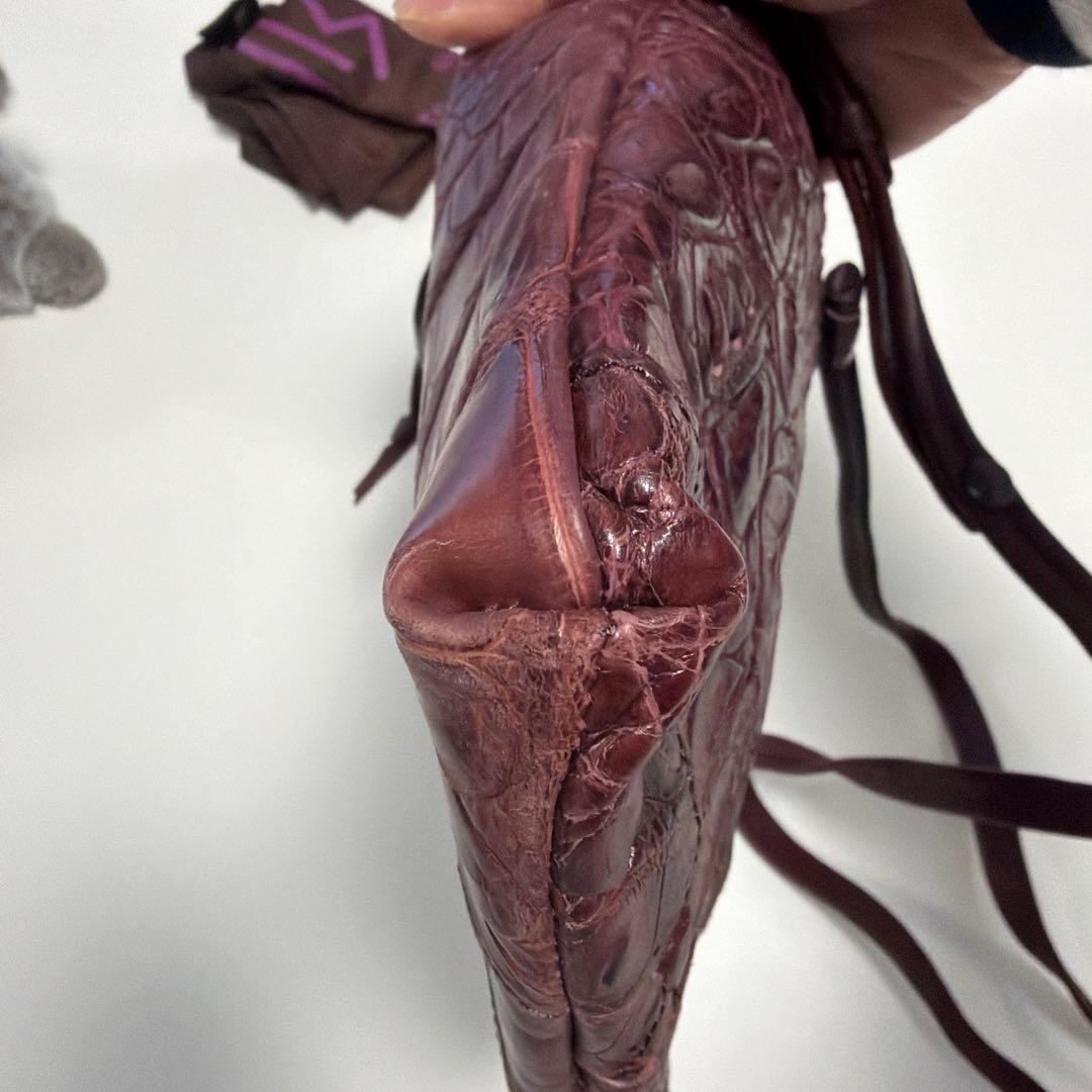 「みるさん専用〜ʕ•ᴥ•ʔ」IBIZA バーガンディ　ワニ革 パッチワーク　サ