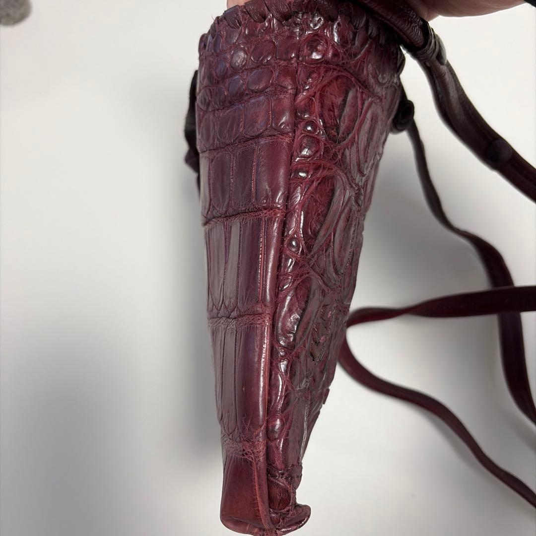 「みるさん専用〜ʕ•ᴥ•ʔ」IBIZA バーガンディ　ワニ革 パッチワーク　サ