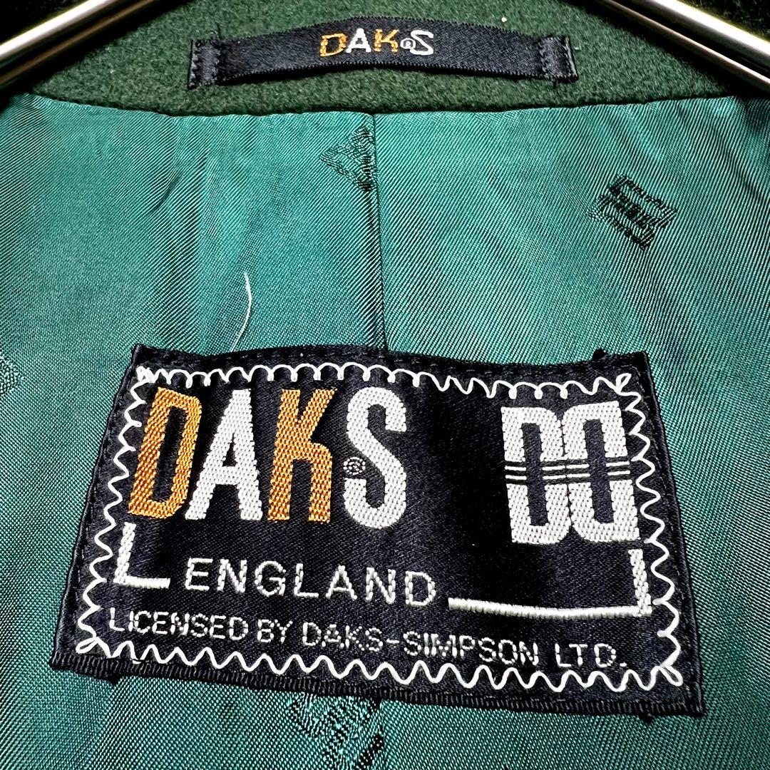 DAKS カシミヤ 金ボタン ダブルブレスト チェスターコート L相当 美品