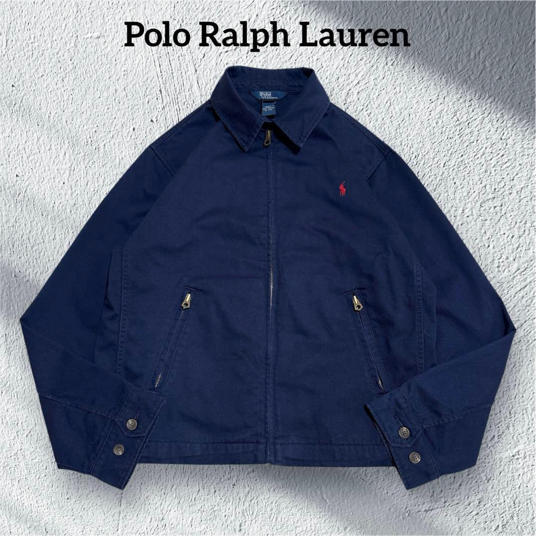 希少 ポロラルフローレン 三角タグ スウィングトップ ポニー刺繍 L 90s