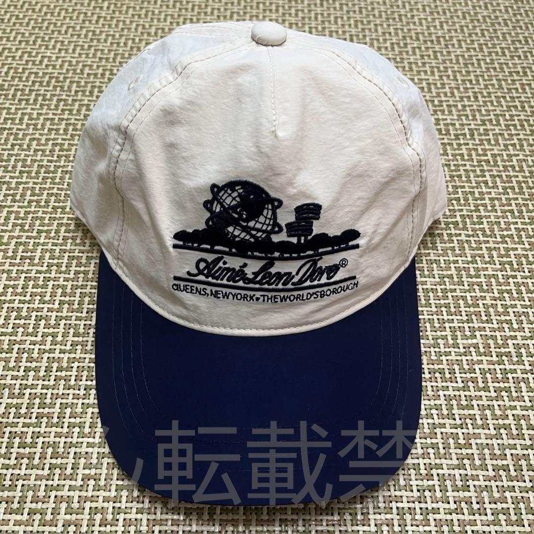 AIME LEON DORE ベースボールキャップ ホワイト/ネイビー