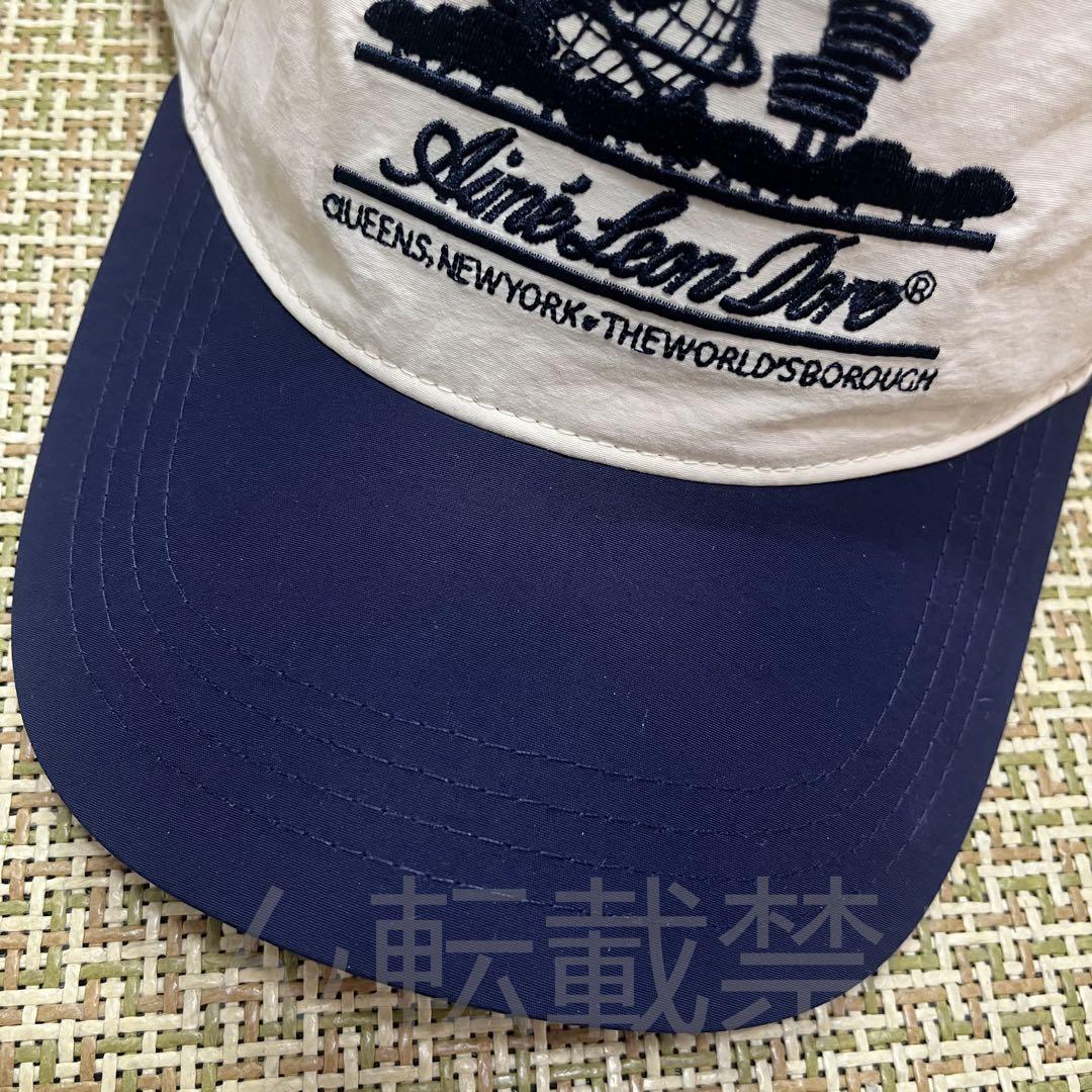 AIME LEON DORE ベースボールキャップ ホワイト/ネイビー