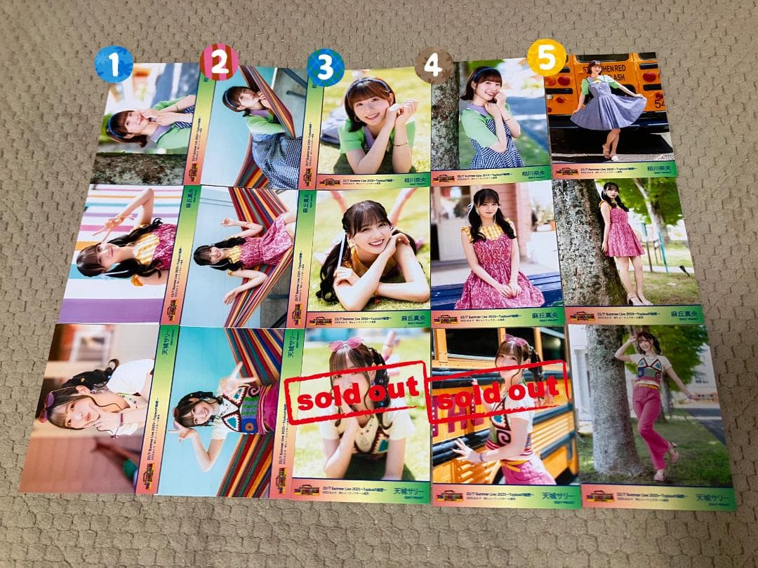 ナナニジ　22/7　トロピカル衣装　ブロマイド　バラ売り