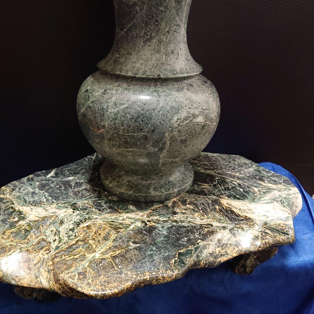 レトロ、大理石花瓶、土台付き