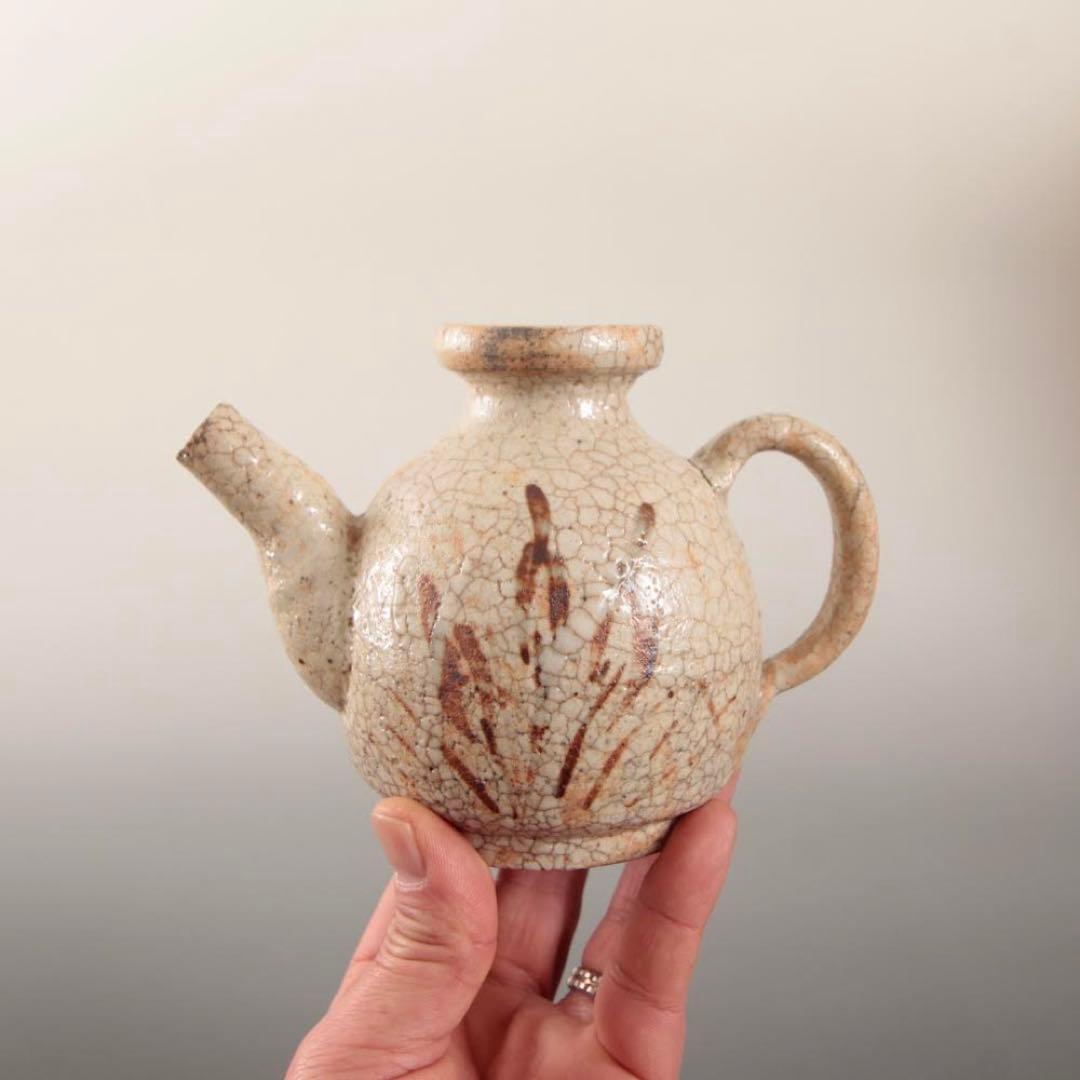 絵志野 水注 酒注 酒器 古美術 古道具 アンティーク 絵瀬戸