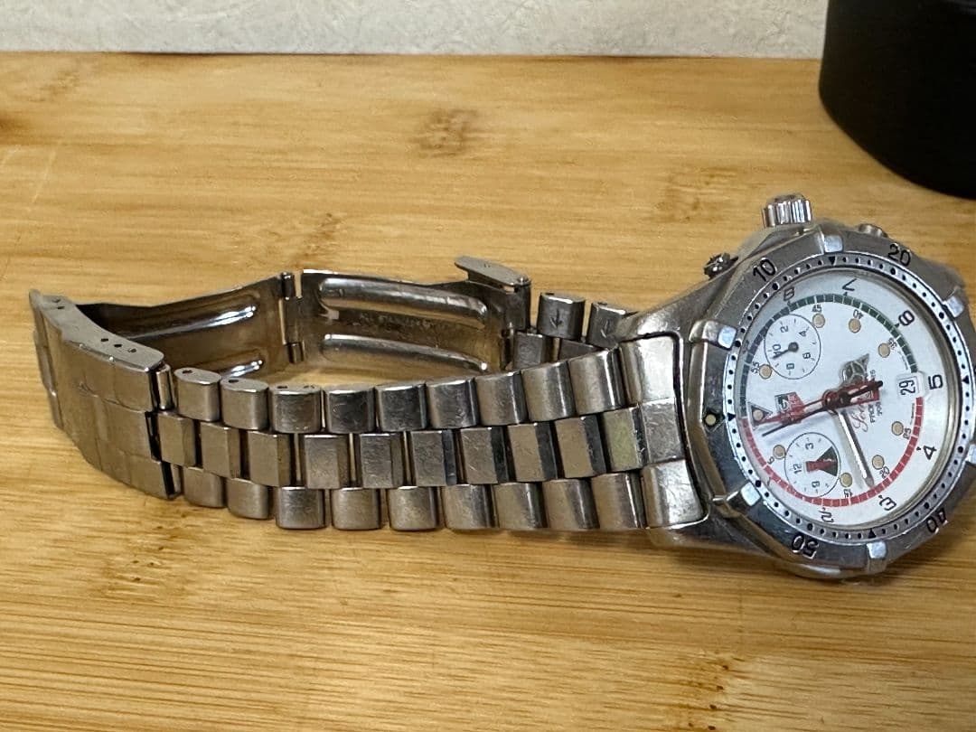 ​タグホイヤー セナモデル クロノグラフ CK111R 動作未確認