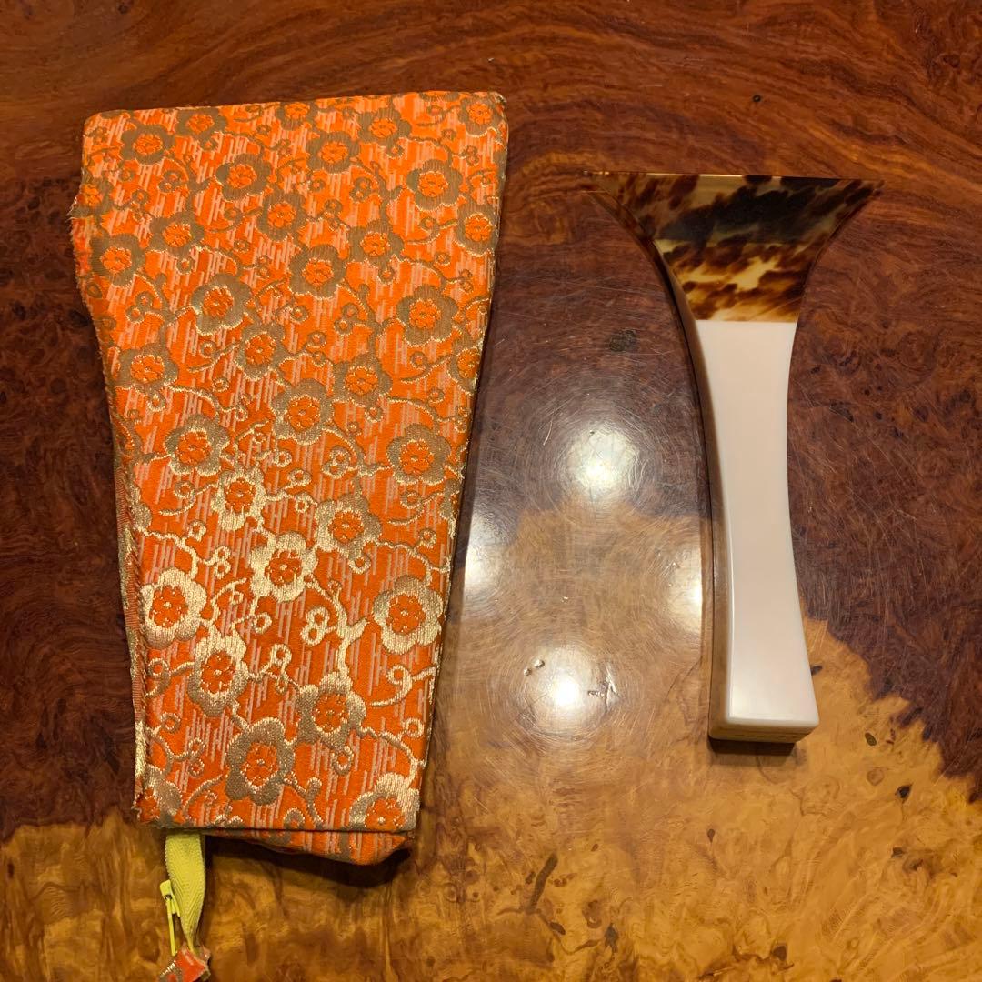 撥　三味線?　水牛？鼈甲？年代品