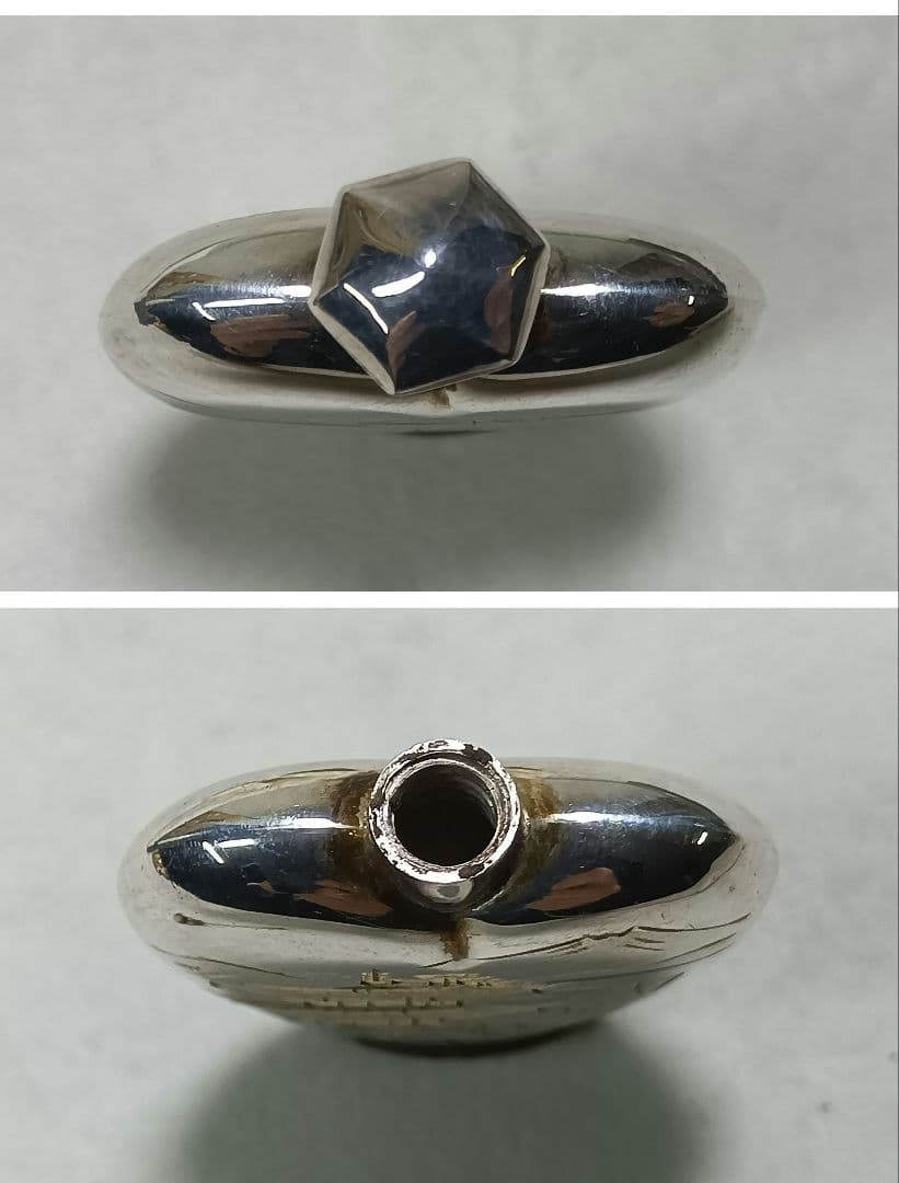 SILVER 950　シルバーアトマイザー　香水入れ　ミニ漏斗付き　香水瓶　銀製