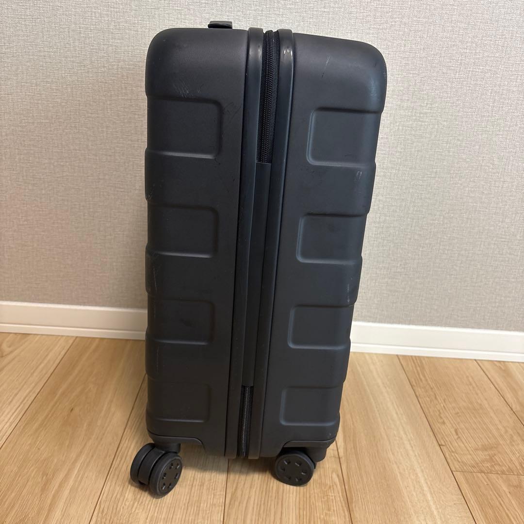 【無印良品】バーを自由に調節できる ハードキャリーケース 36L ブラック 鍵2