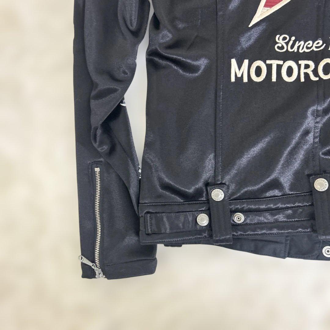 極美品 バンソン モーターサイクルジャケット ワッペン アメリカ国旗 星