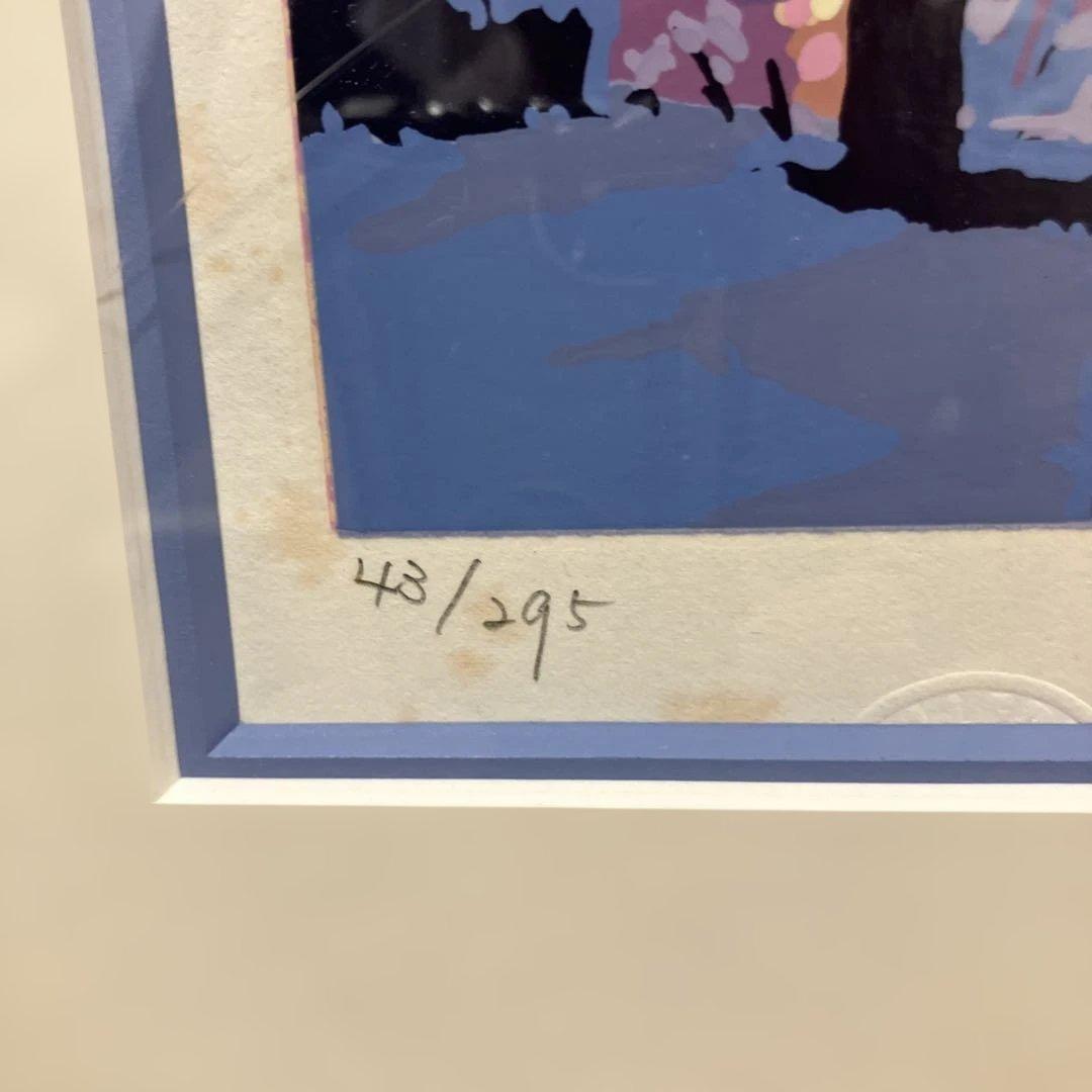 笹倉鉄平「ニューイングランドの冬」水辺の四季スイートより シルクスクリーン