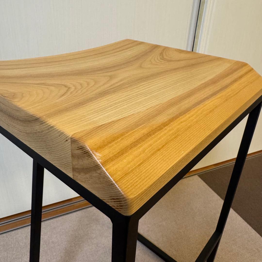 KANADEMONO Novelty-Simple ハイスツール アッシュ無垢