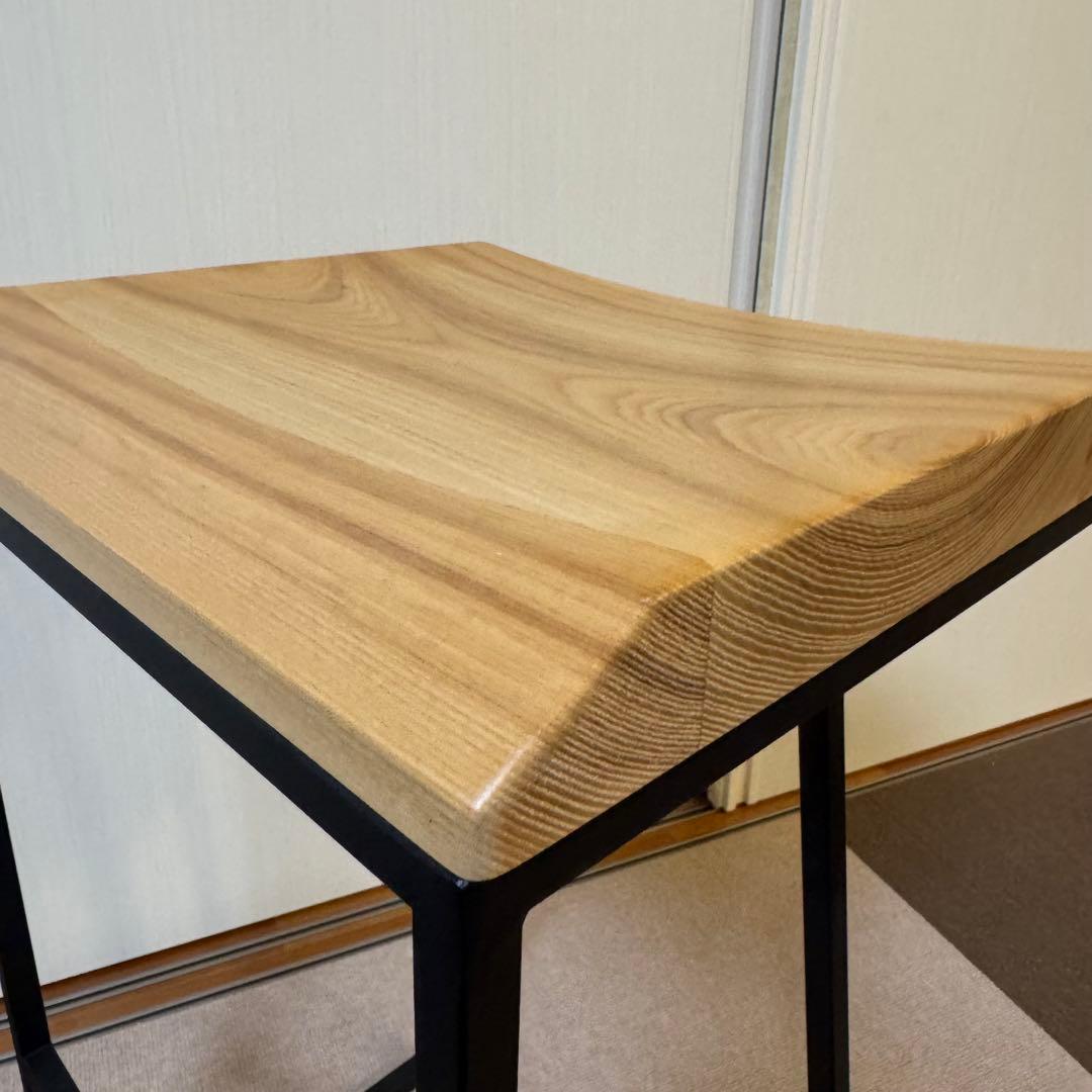 KANADEMONO Novelty-Simple ハイスツール アッシュ無垢