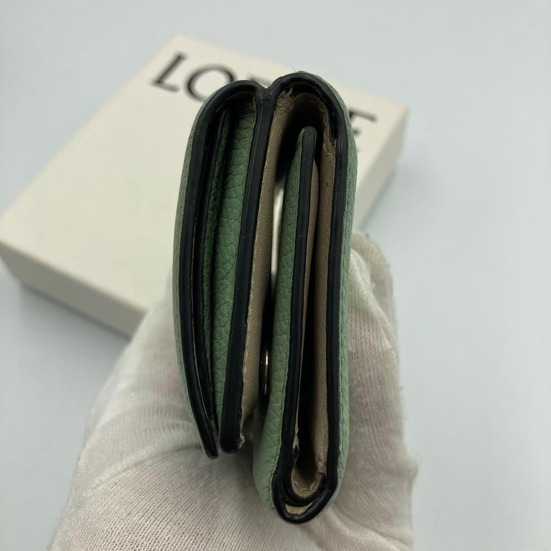 ！極美品！　ロエベ　折り財布　コンパクト　レザー　12A
