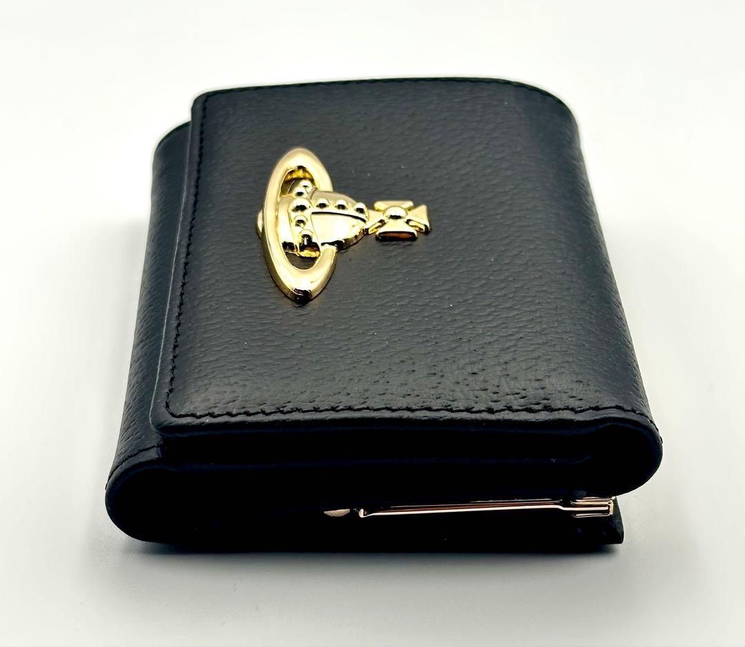 【最新✦新品】Vivienne Westwood 三つ折り財布 ブラック/黒