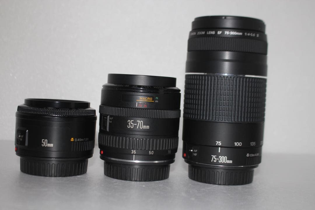 保証付　Canon EOS 9000D標準＆望遠＆単焦点トリプルレンズセット