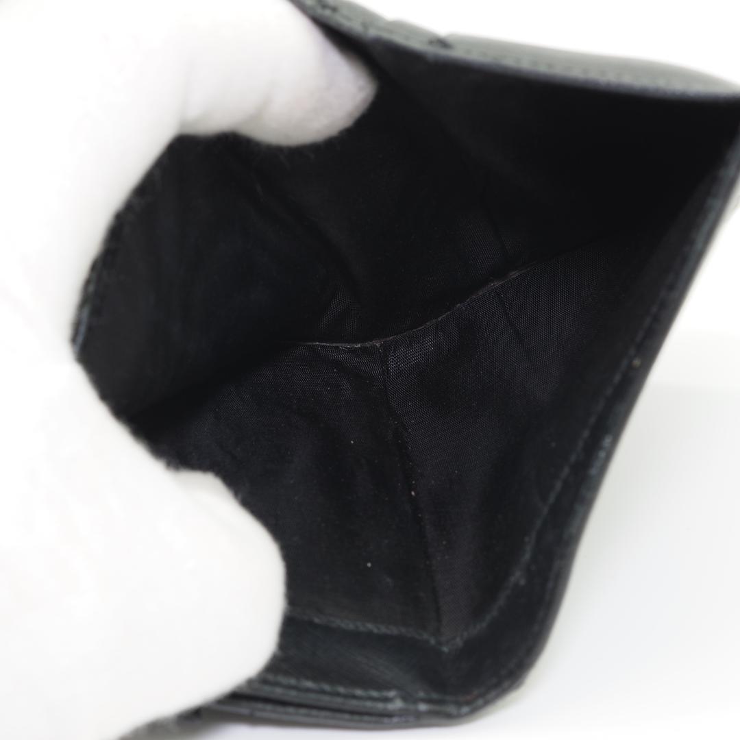PRADA プラダ 二つ折り財布 サフィアーノ 三角ロゴ ブラック 黒
