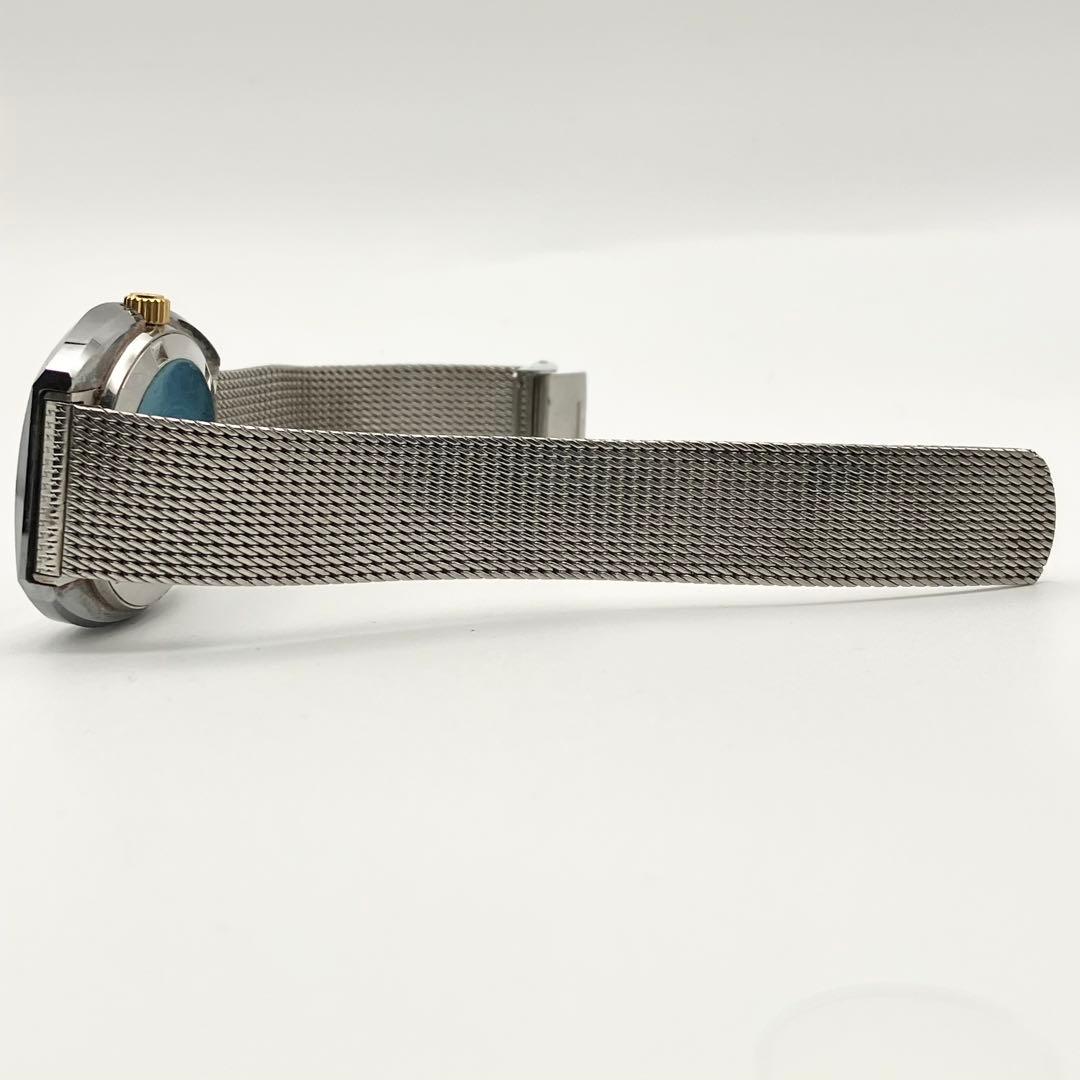 美品稼働品　テクノス タイガーボラゾン カットガラス 自動巻き　腕時計　メンズ