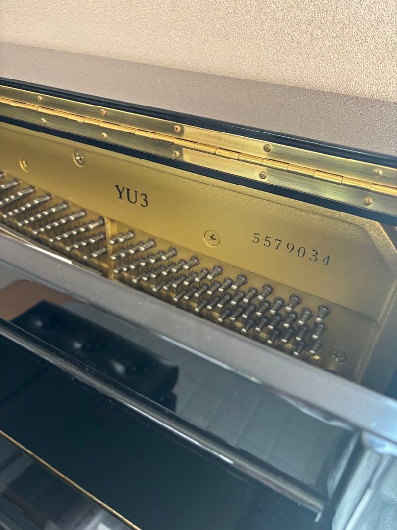 YAMAHAヤマハアップライトピアノ 黒 YU3