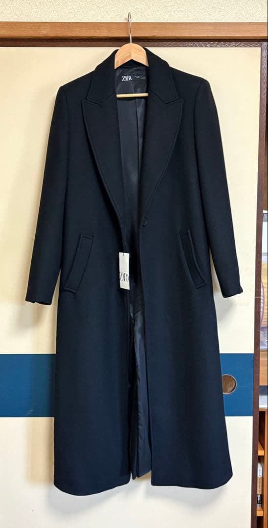 ZARA　ウールロングコートL（タグつき）