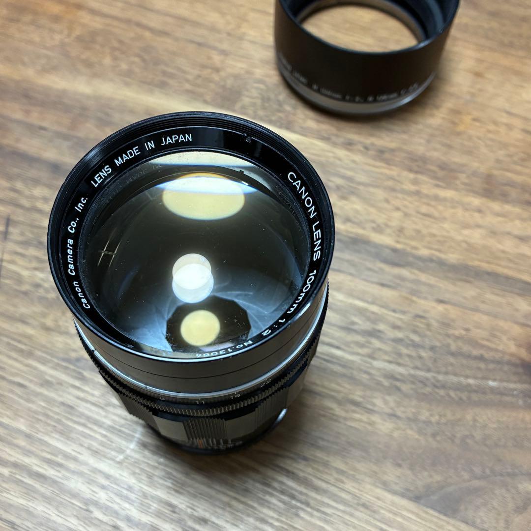 美品　CANON 100mm f/2 レンズ キヤノン　l39