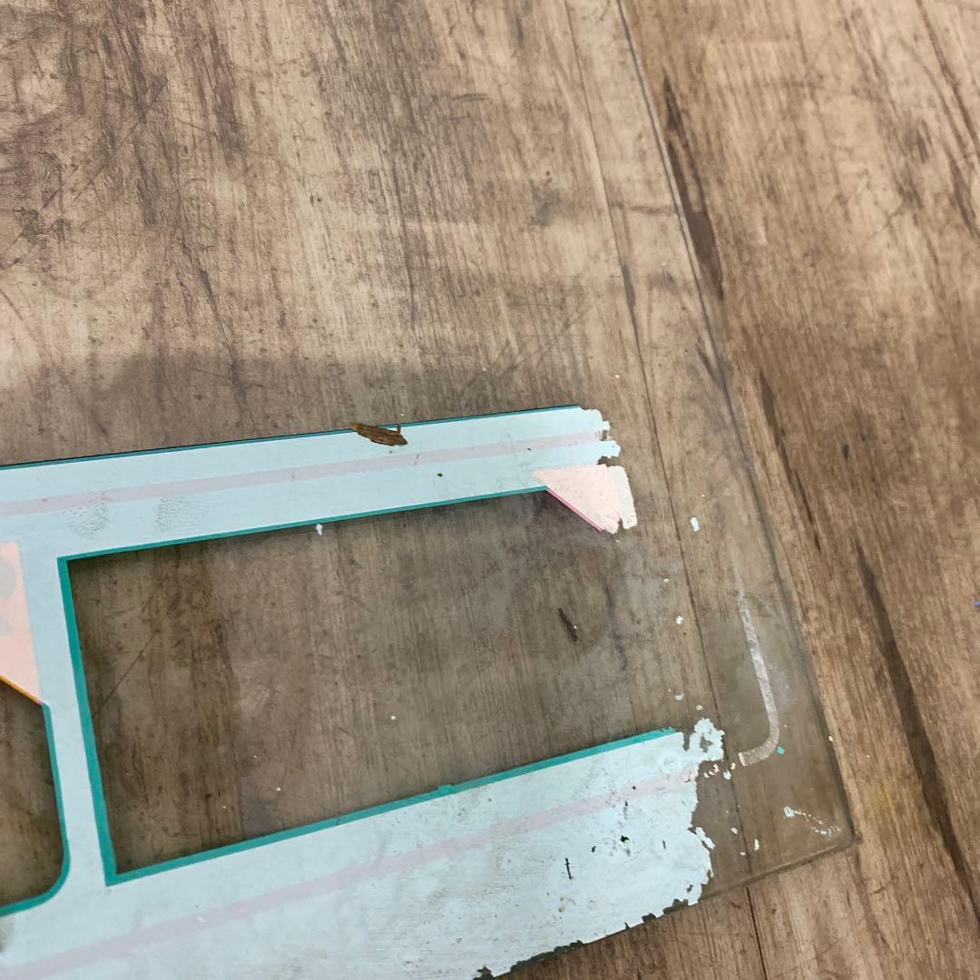 ID:8459 昭和レトロ　ゲーム筐体パネル　当時物