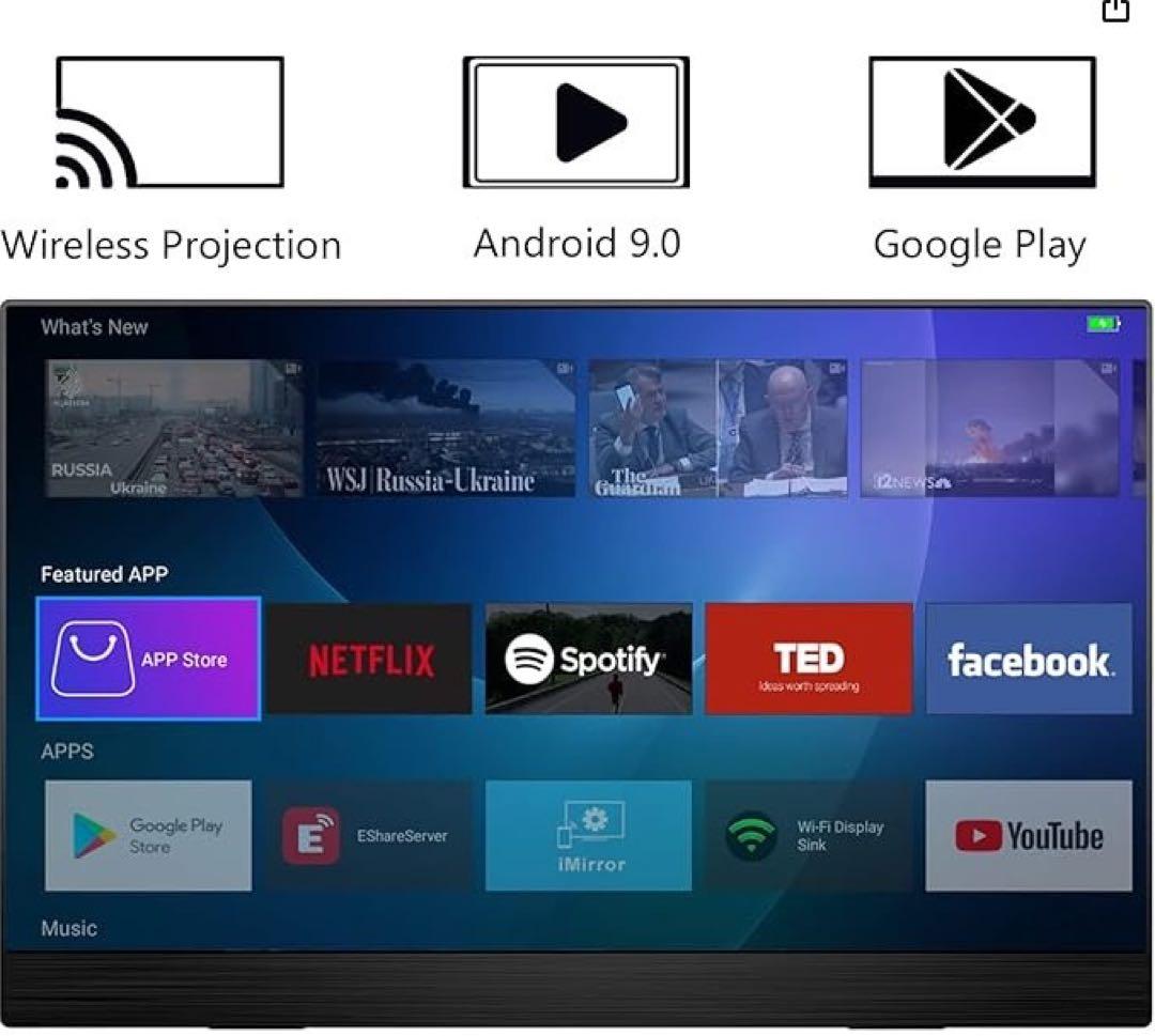 15.6インチ 4K Decode モバイルモニター