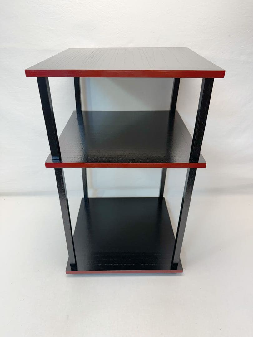 茶道具 更好棚 玄々斎好写 二重棚 爪紅 組み立式 紙箱