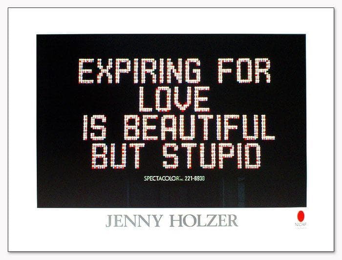 額装品/ジェニー・ホルツァー Times Spuare Jenny Holzer