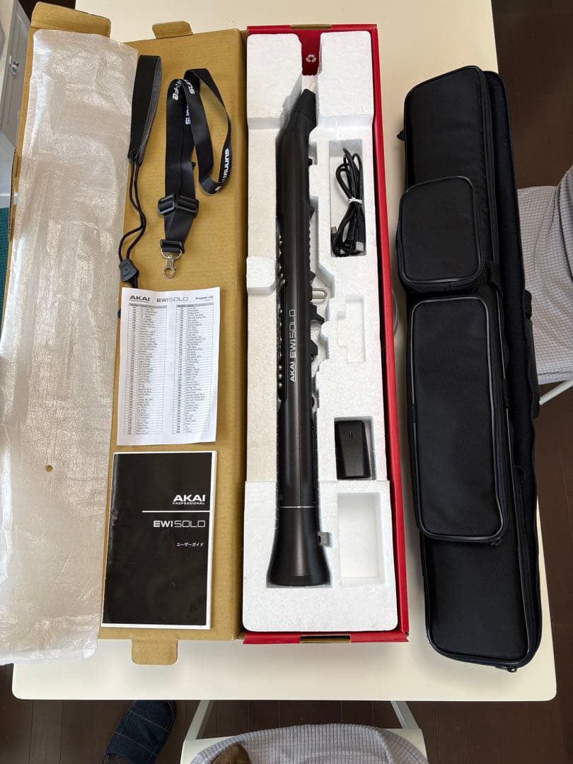 美品：AKAI アカイEWI SOLO ケース付き