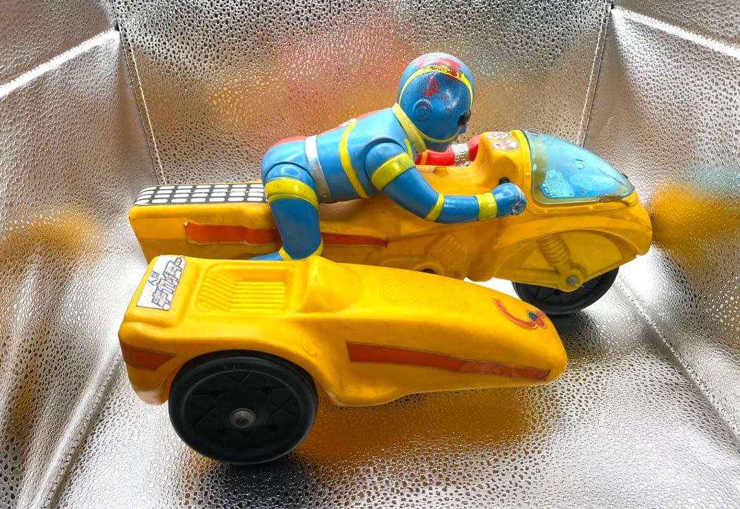 キカイダー サイドマシン タカトク ソフビ人形 ポリ製バイク 美品