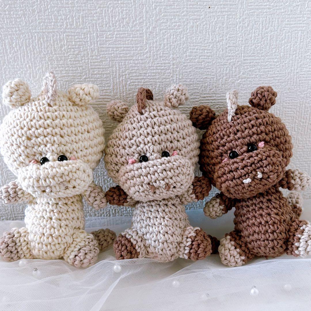 【早割価格】年賀状の素材にも♡ 2026 干支 あみぐるみ 鹿毛