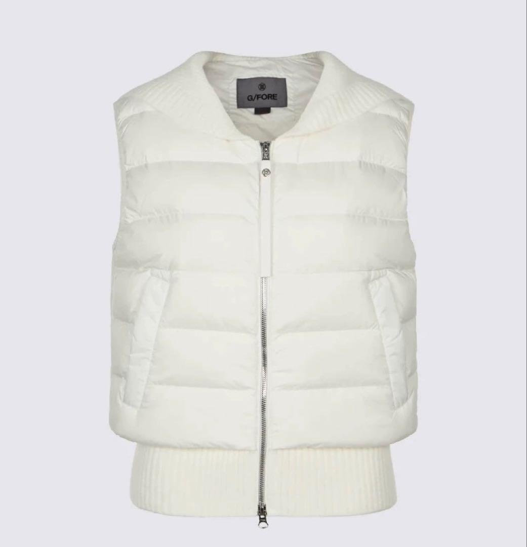 【白S】G/FORE ジーフォア ゴルフ レディース ダウンベスト