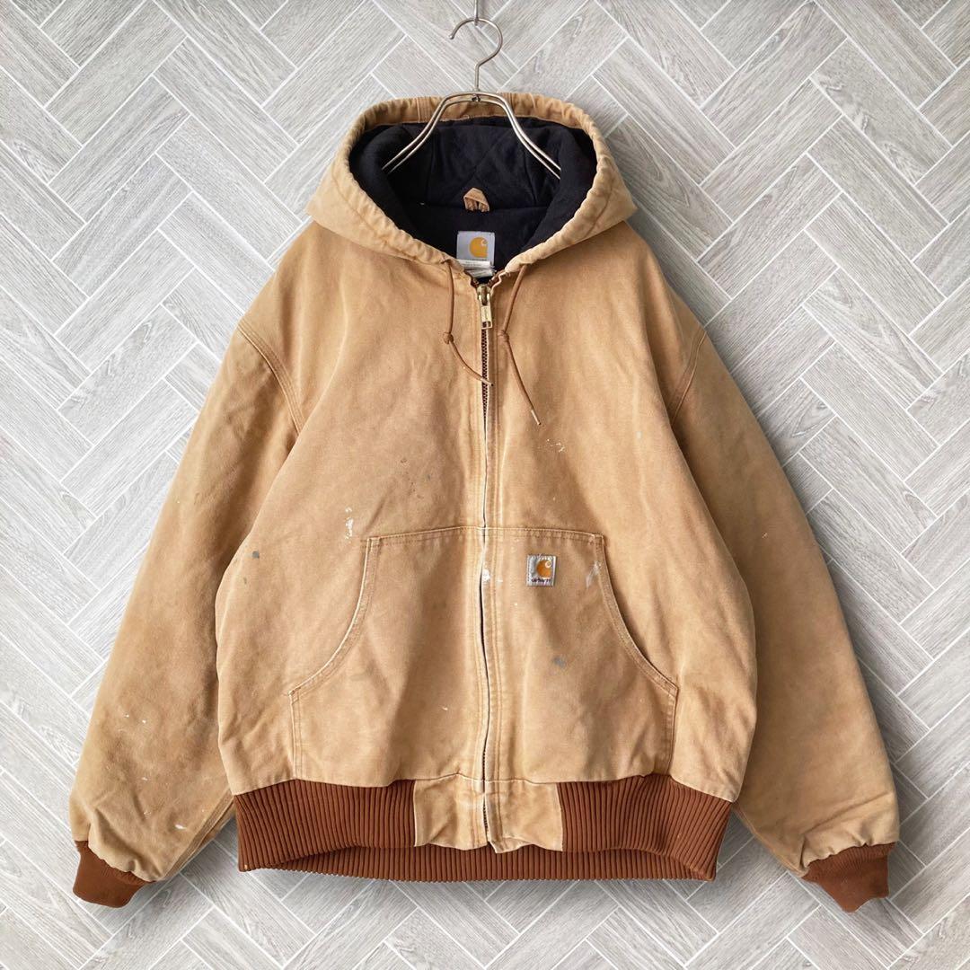 【Carhartt】ペンキ アクティブジャケット カーハート ベージュ L
