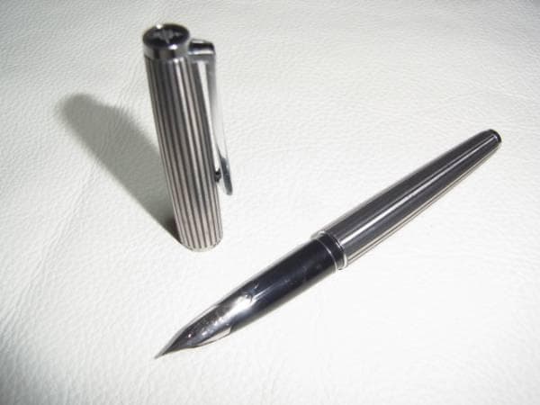 ◆美品 1977年製！パイロット カスタム 縦じま 大きなニブ M 18KWG