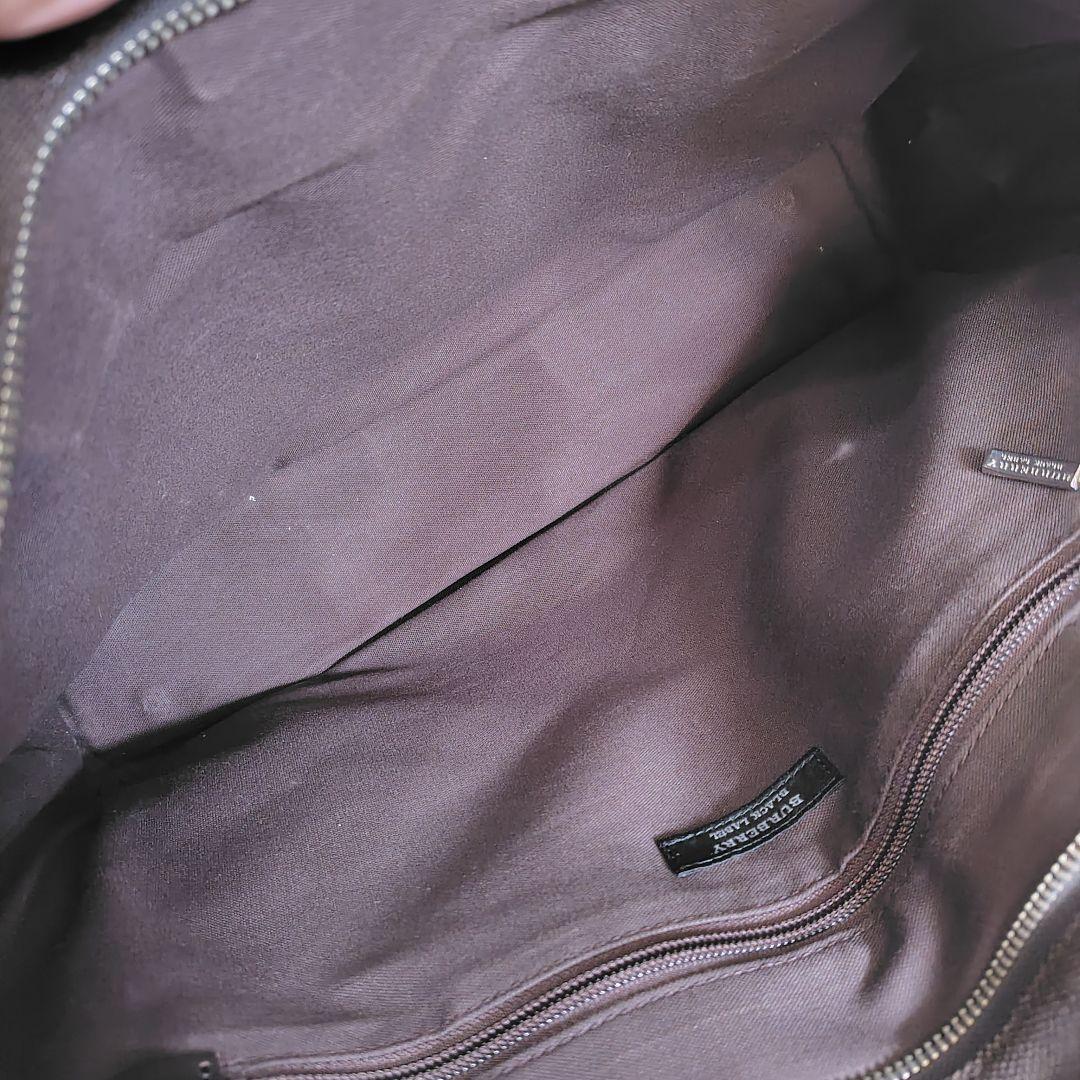 極美品　2way　バーバリーブラックレーベル　ビジネスバッグ　マルチストライプ