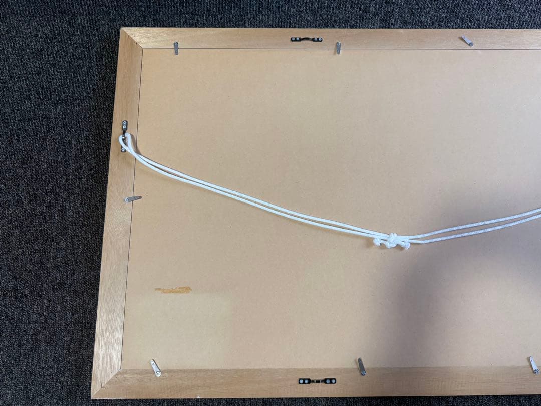 【 青の時間 】 渡辺宏 絵画 版画 修復歴等なし