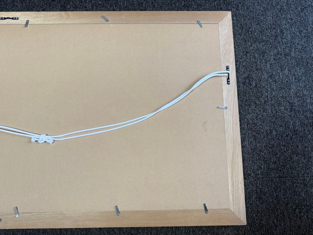 【 青の時間 】 渡辺宏 絵画 版画 修復歴等なし